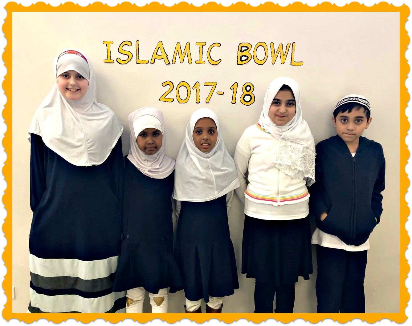 Islamic Bowl Winners 3rd 4th Grades